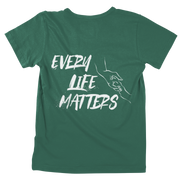 Every Life matters - Unisex Organic Shirt (Backprint)