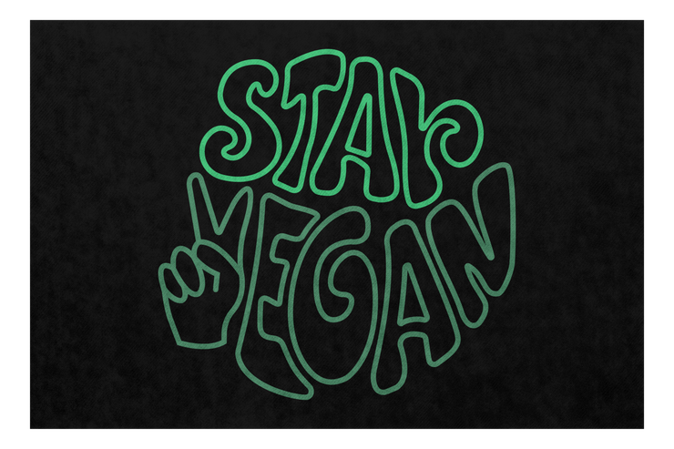 Stay vegan - Fußmatte