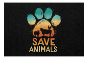 Save Animals - Fußmatte