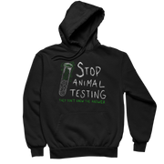 Stop Animal testing - Unisex Organic Hoodie