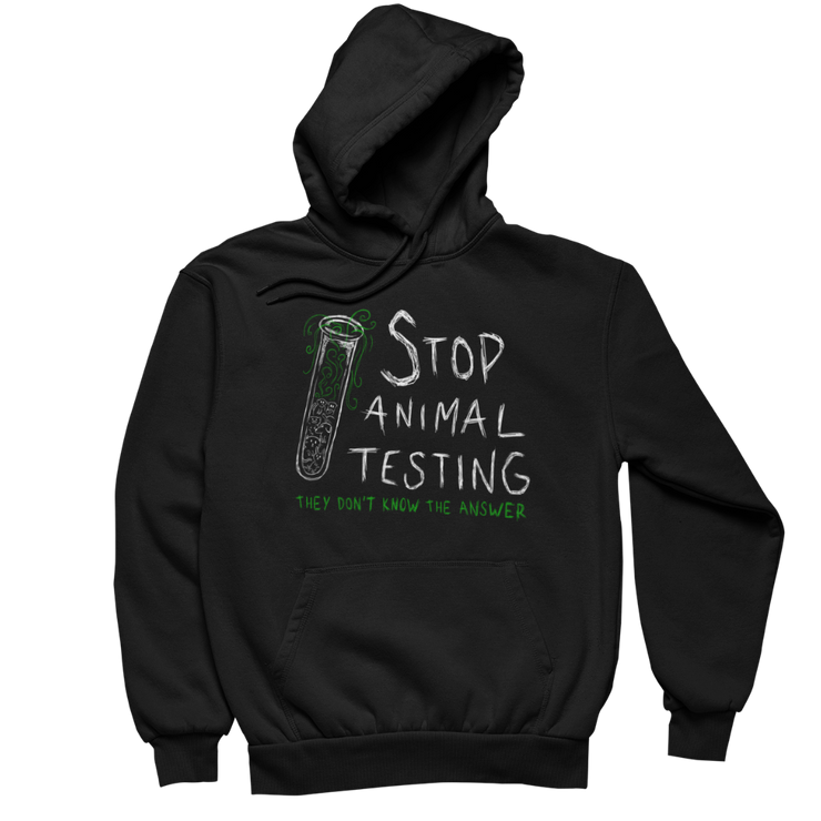 Stop Animal testing - Unisex Organic Hoodie