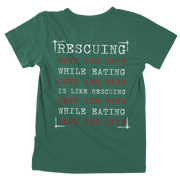 Rescuing - Unisex Organic Shirt (Backprint)