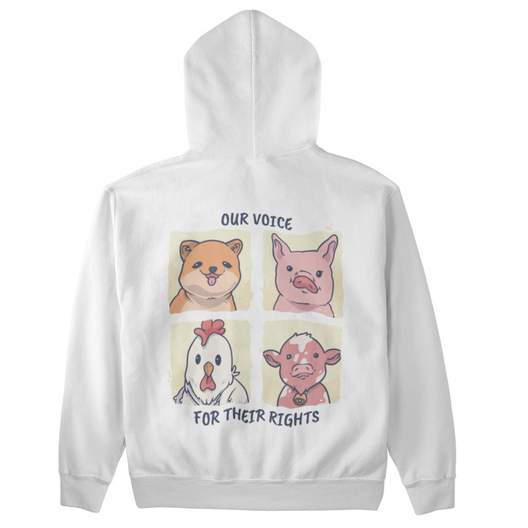 For their rights - Unisex Organic Hoodie (Backprint)