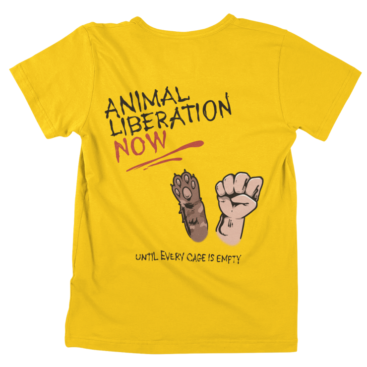 Animal Liberation - Unisex Organic Shirt (Backprint)