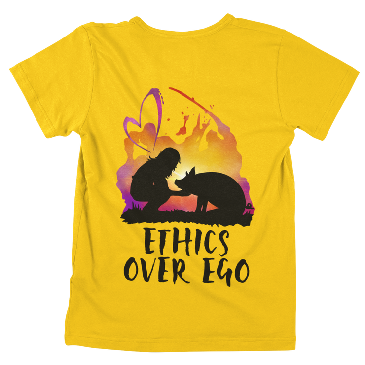 Ethics over Ego - Unisex Organic Shirt (Backprint)