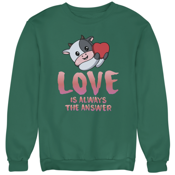 Love is always the Answer - Unisex Organic Sweatshirt