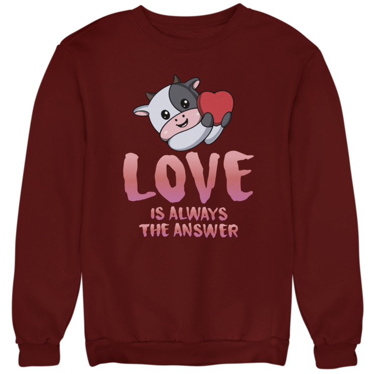 Love is always the Answer - Unisex Organic Sweatshirt