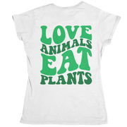 Love Animals eat Plants - Organic Shirt (Backprint)