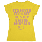 Never too late - Organic Shirt (Backprint)