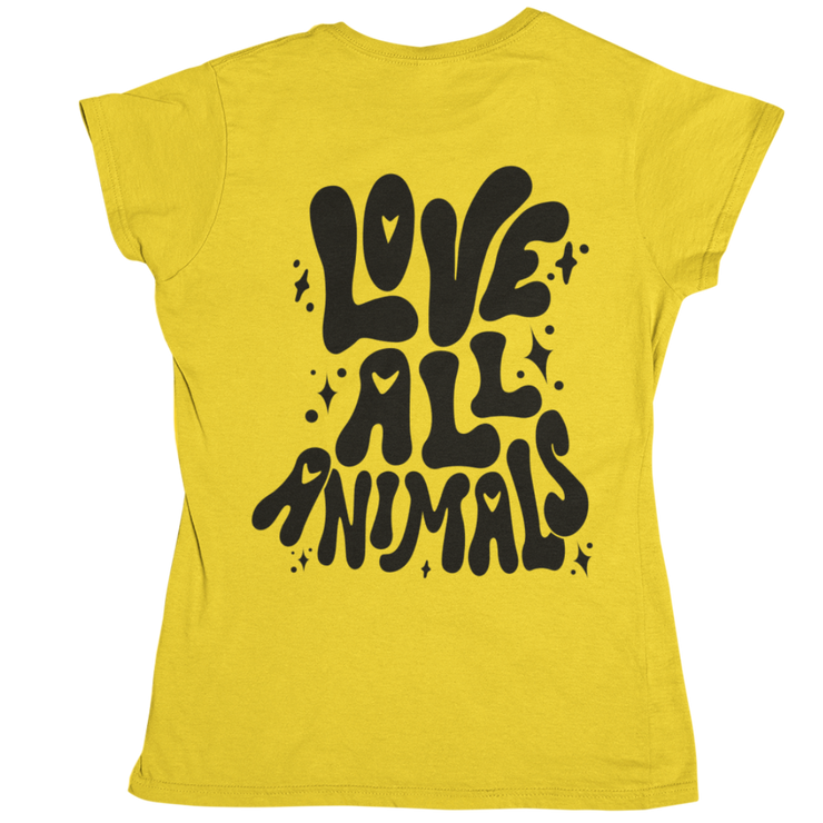 Love all Animals - Organic Shirt (Backprint)
