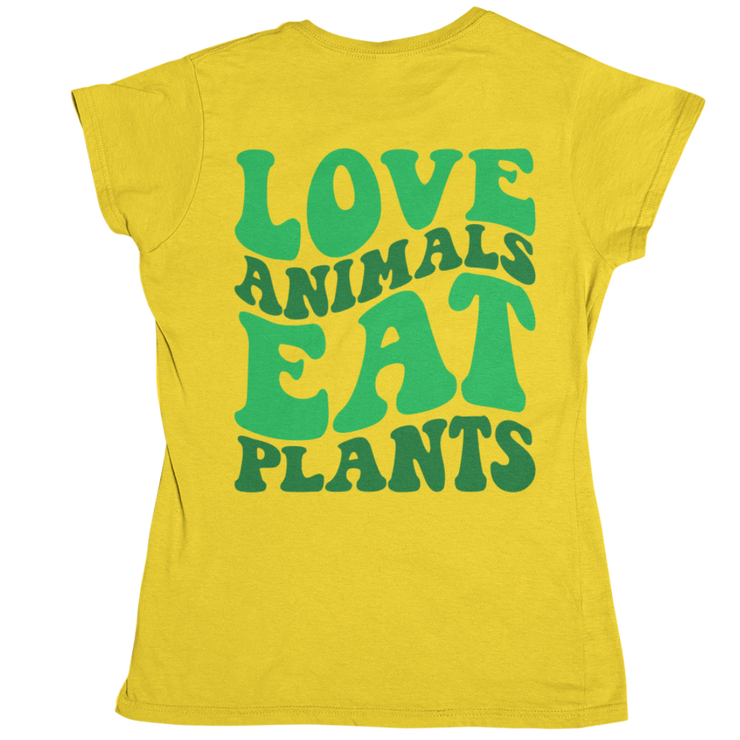 Love Animals eat Plants - Organic Shirt (Backprint)