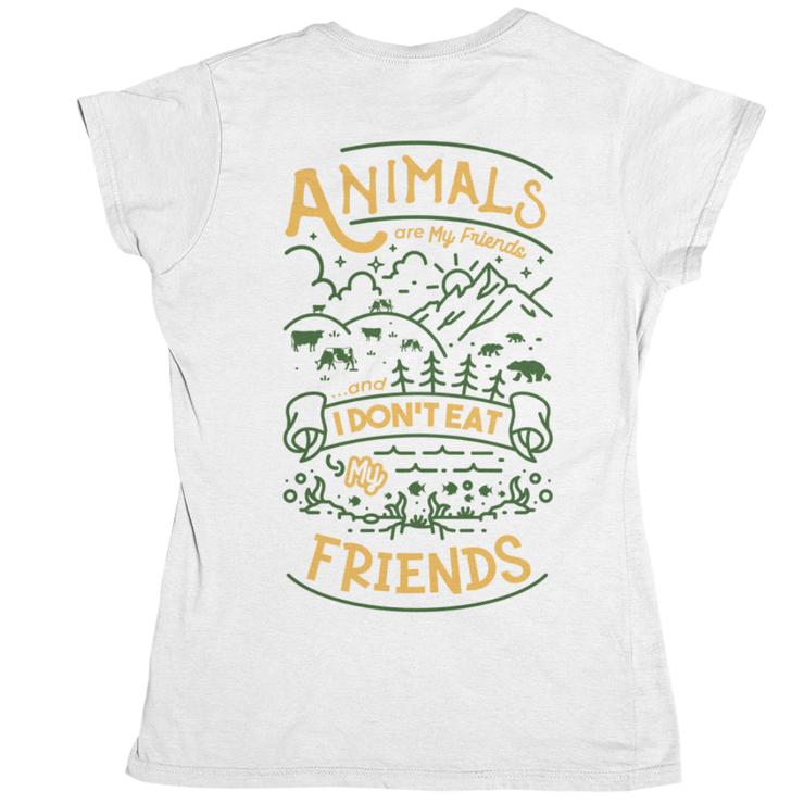 Animals are my Friends - Organic Shirt (Backprint)