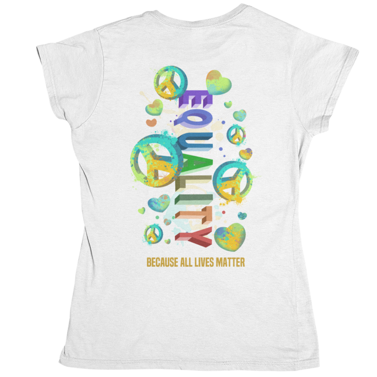 Because all Lives matter - Organic Shirt (Backprint)