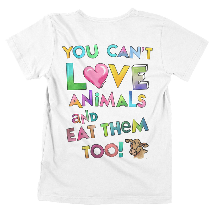 Love Animals - Unisex Organic Shirt (Backprint)