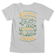 Animals are my Friends - Unisex Organic Shirt (Backprint)