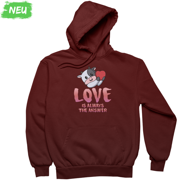 Love is always the Answer - Unisex Organic Hoodie