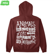 Animals are not ours - Unisex Organic Hoodie (Backprint)