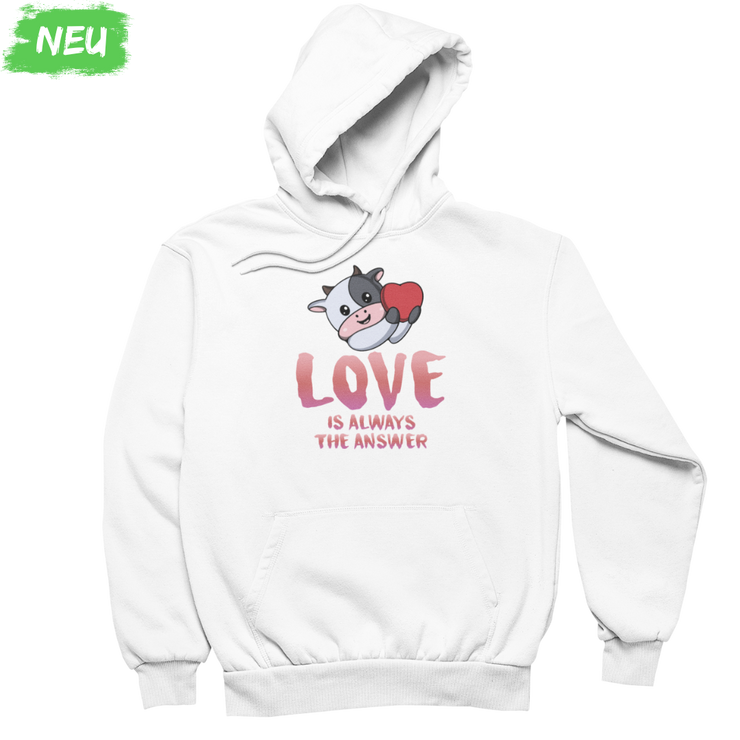 Love is always the Answer - Unisex Organic Hoodie