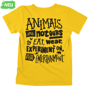 Animals are not ours - Unisex Organic Shirt (Backprint)