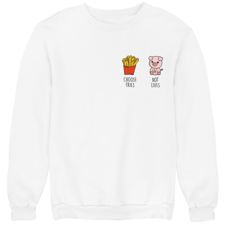 Choose Fries - Unisex Organic Sweatshirt