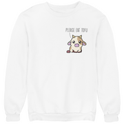 Please eat Tofu - Unisex Organic Sweatshirt