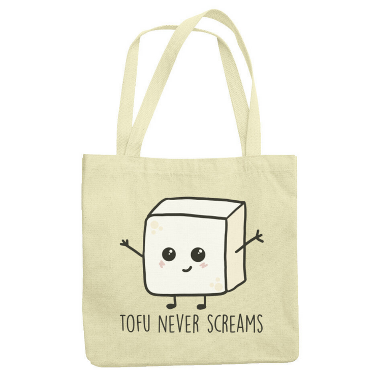 Tofu never screams - Jutebeutel